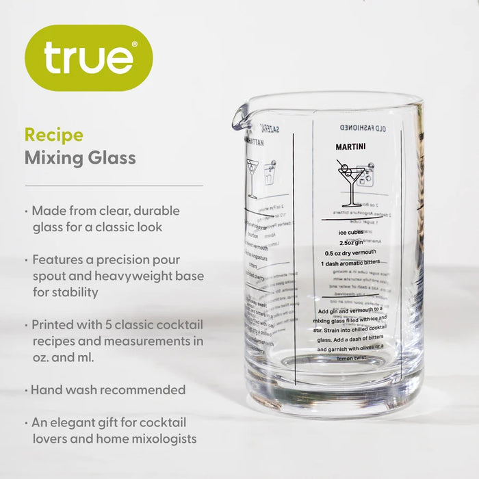 True 17 oz Recipe Mixing Glass