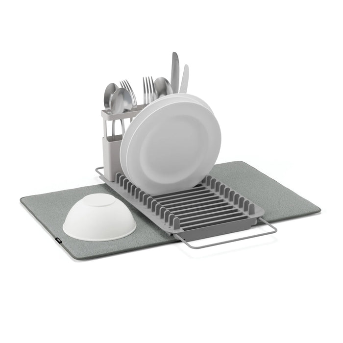 Udry Dishrack Over The Sink W/Drying Mat-Charcoal