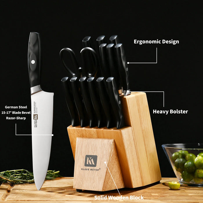 Klaus Meyer Klingen 15 Piece Knife Block Set