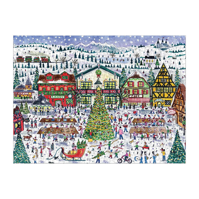 Galison Santa's Village 1000 Piece Puzzle