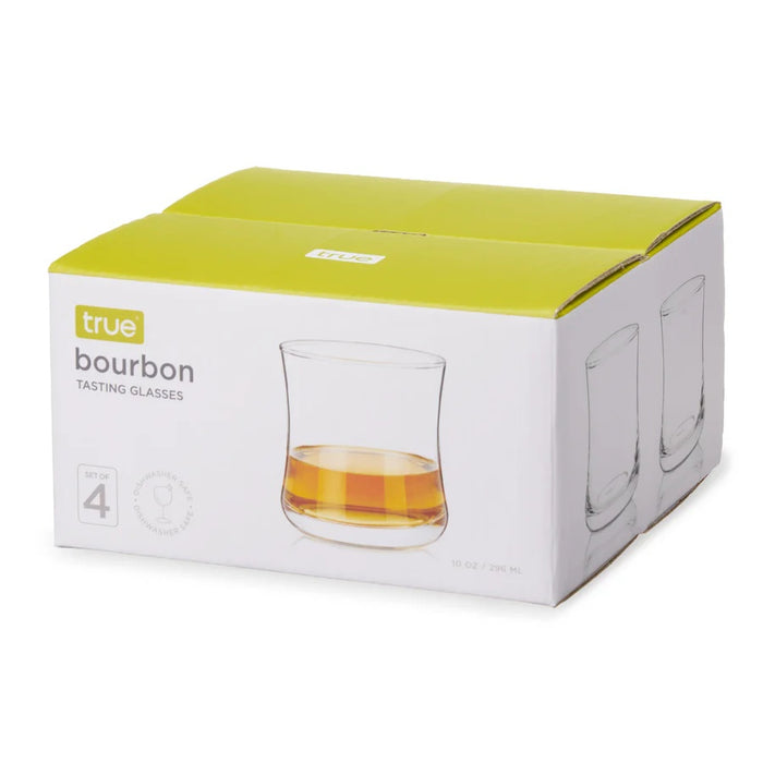 Set of 4 Curved Bourbon Tasting Glasses