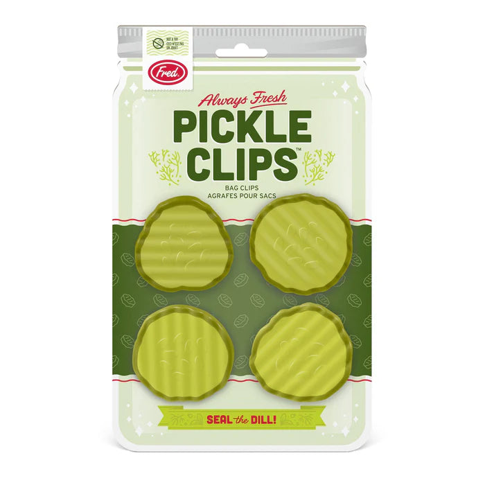 Fred & Friends Pickle Clips Set of 4 Bag Clips