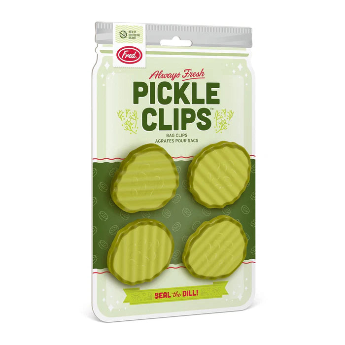 Fred & Friends Pickle Clips Set of 4 Bag Clips