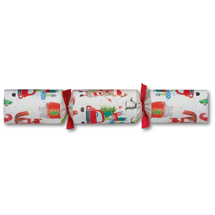 Robin Reed Handmade Racing Penguin Christmas Crackers 6 X 13 Inch - Contains Racing Penguin Game