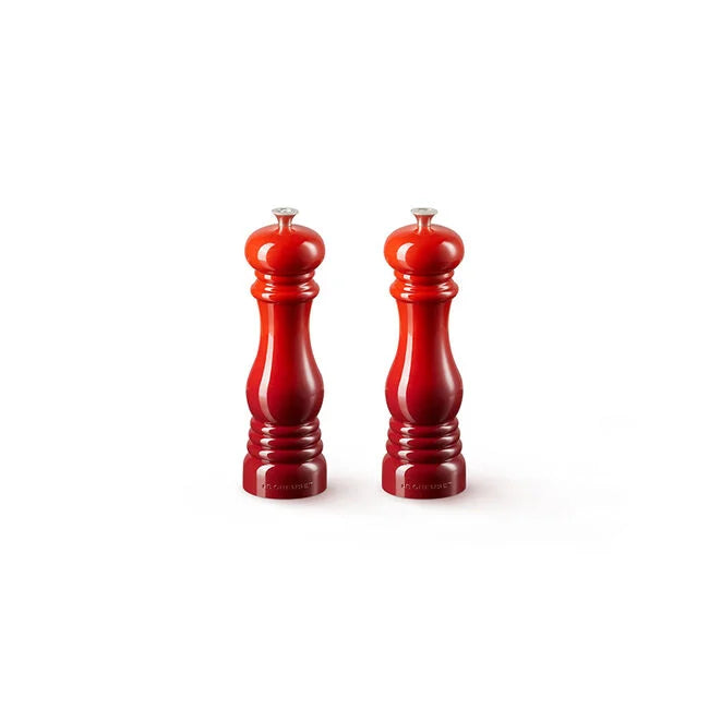 Le Creuset Acrylic Classic Salt and Pepper Mill Set - Cerise