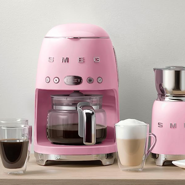 Smeg Drip Filter Coffee Machine - Pink