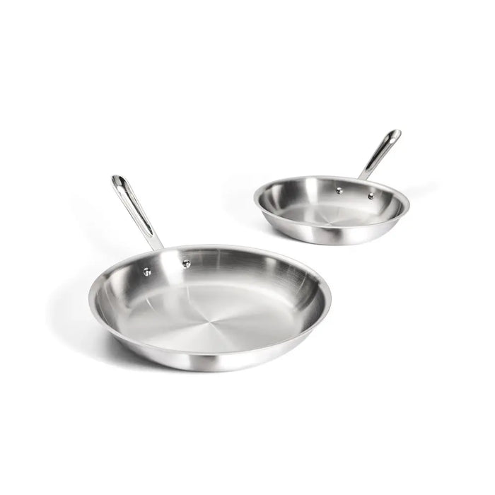 All-Clad D3 Stainless 2-piece Fry Pan Set