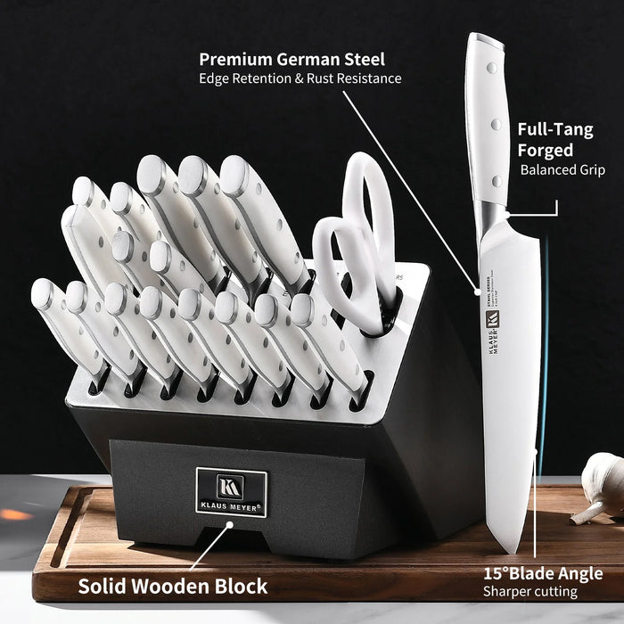 Klaus Meyer Stahl 19 Piece Knife Block Set