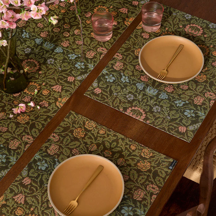 Chilewich William Morris 19" x 14" Dark Multi Table Mat