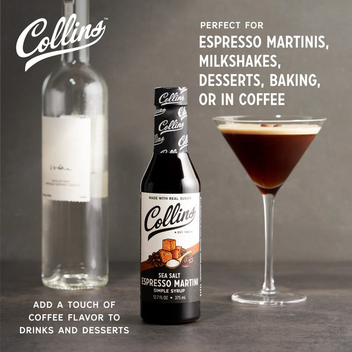 Collins Sea Salt Espresso Martini Simple Syrup