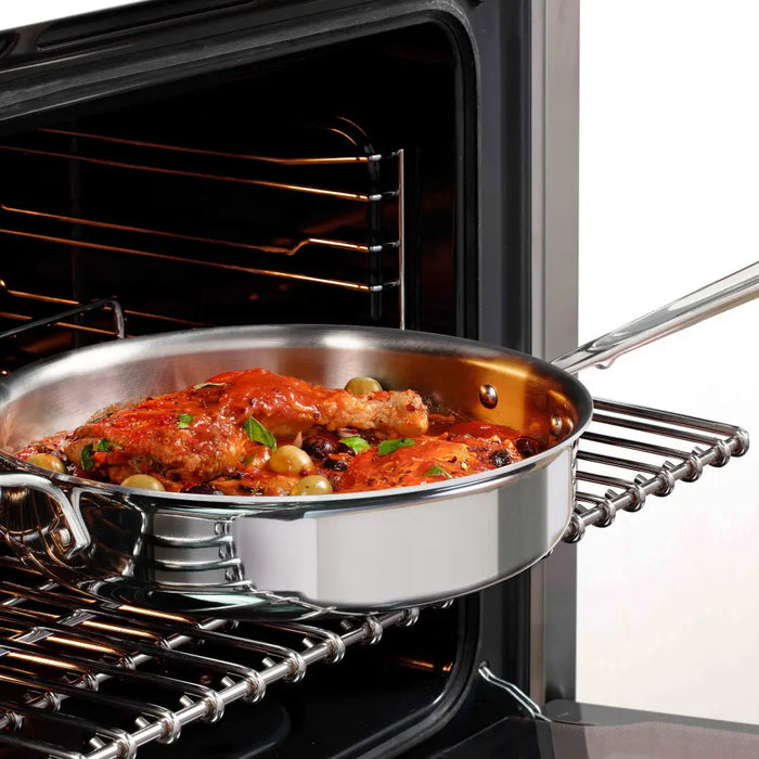 All-Clad D3 Stainless Steel 3-Ply Bonded Sauté Pan with Lid