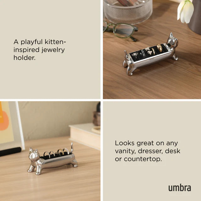 Umbra Ali Cat Chrome Ring Holder