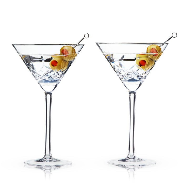 Viski Admiral Crystal Martini Glass Set of 2