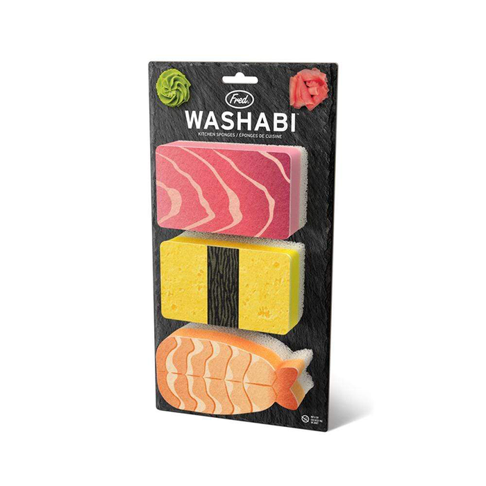Fred Washabi Sushi Sponge 3-Pack