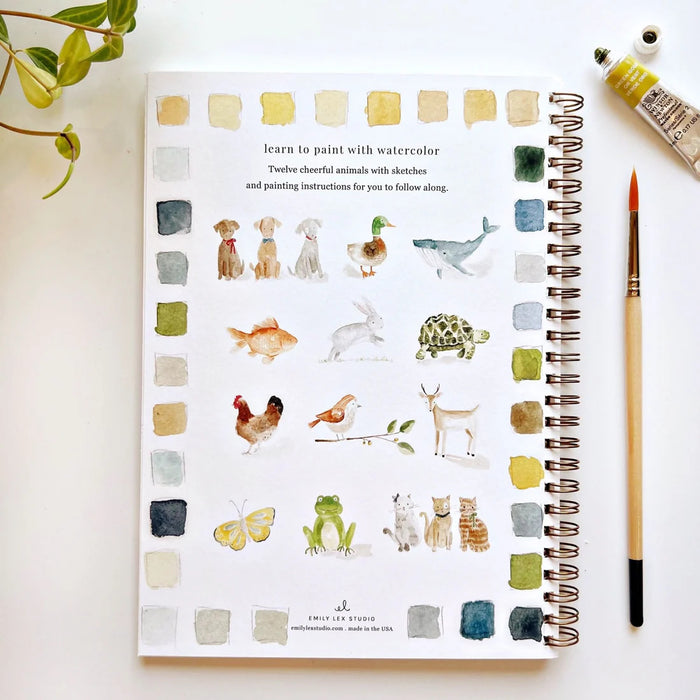 Emily Lex Studio Animal Watercolor Workbook