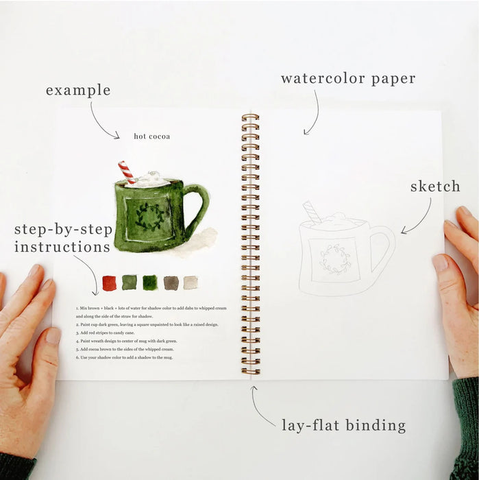 Emily Lex Studio Christmas Watercolor Workbook