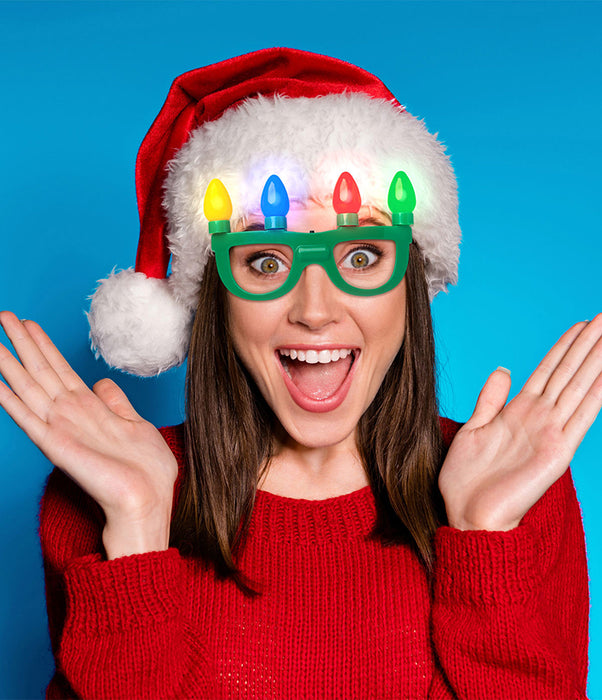 Lotsa LITES!™ Jumbo Flashing Holiday Glasses