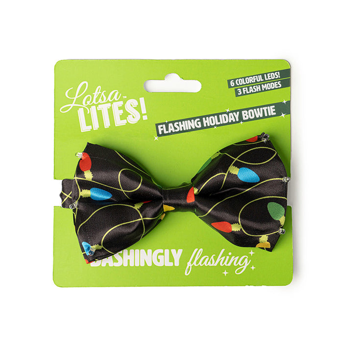 Lotsa LITES!™ Flashing Holiday Bow Tie