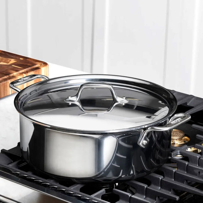 All-Clad D3 Stainless 6 Quart Stock Pot with Lid