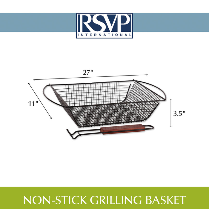 RSVP Nonstick Grilling Basket