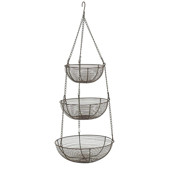 RSVP Bronze Wire Hanging Baskets