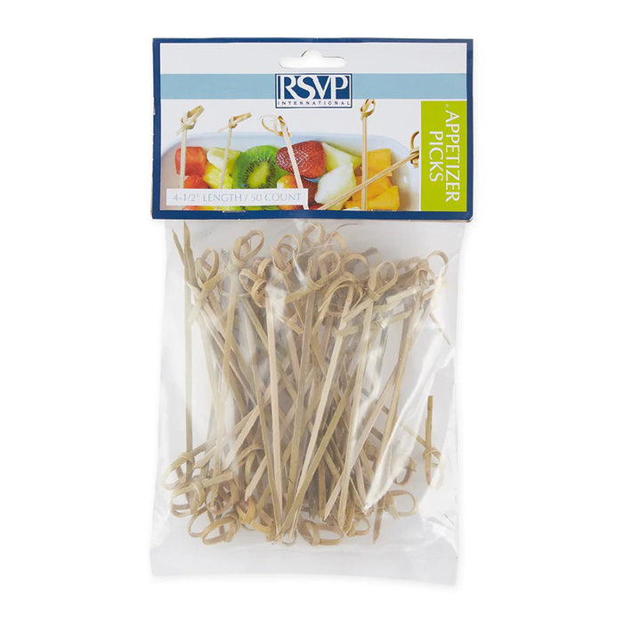 4.5" Bamboo Knot Picks Pack of 50