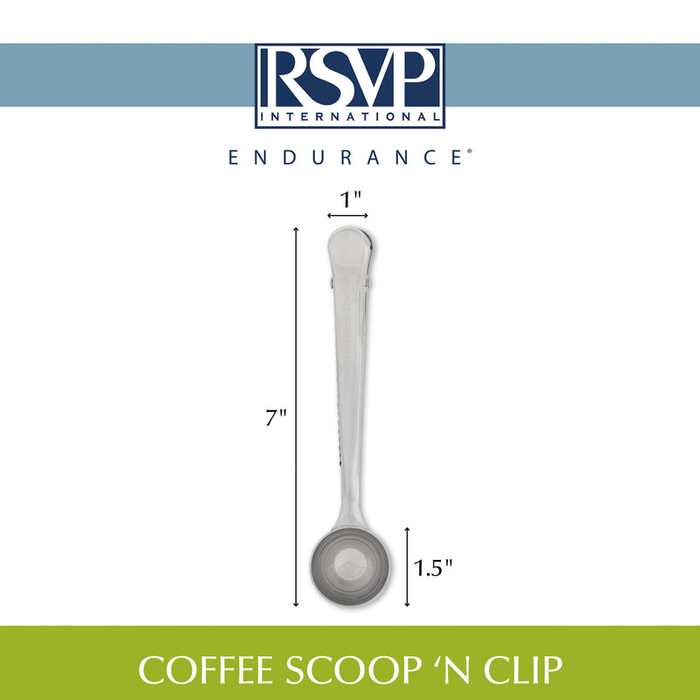 RSVP Coffee Scoop 'N Clip