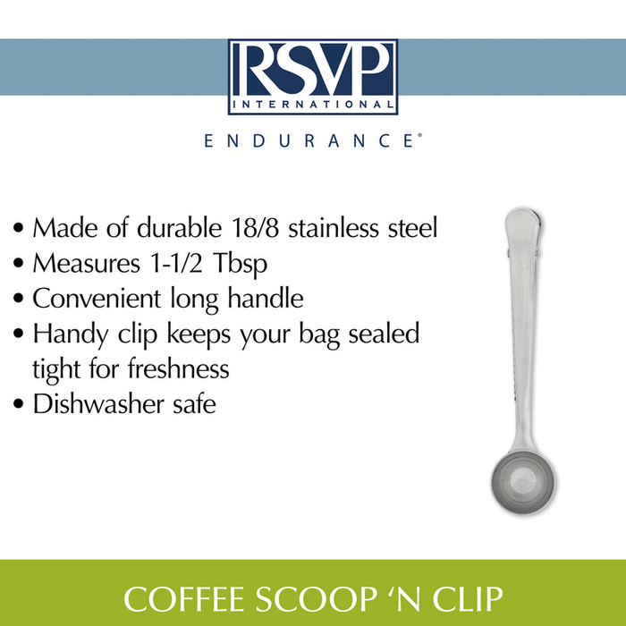 RSVP Coffee Scoop 'N Clip
