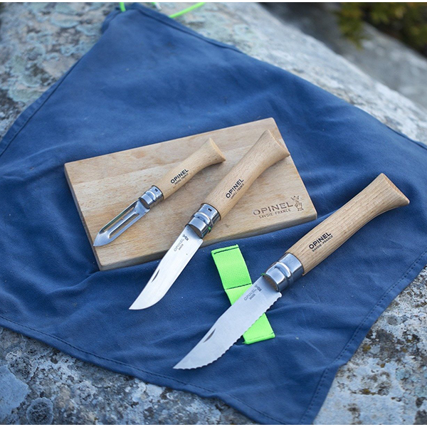Opinel Les Essentials+ Small Kitchen Prep 3 Piece Knife Set