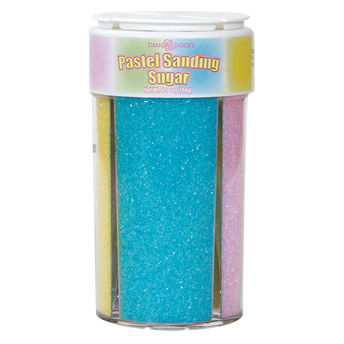 Xcell 4-Color Pastel Sanding Sugar in 4 Compartment Bottle