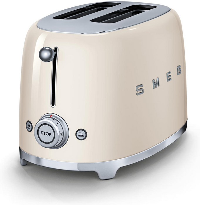  SMEG 2 Slice Retro Toaster (Cream): Home & Kitchen