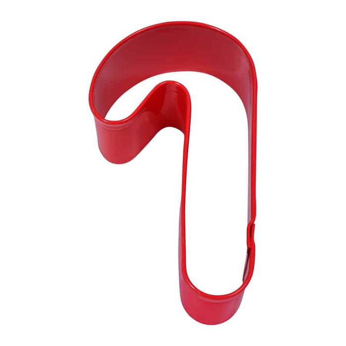 R & M Polyresin Coated Cookie Cutter- Red Candy Cane