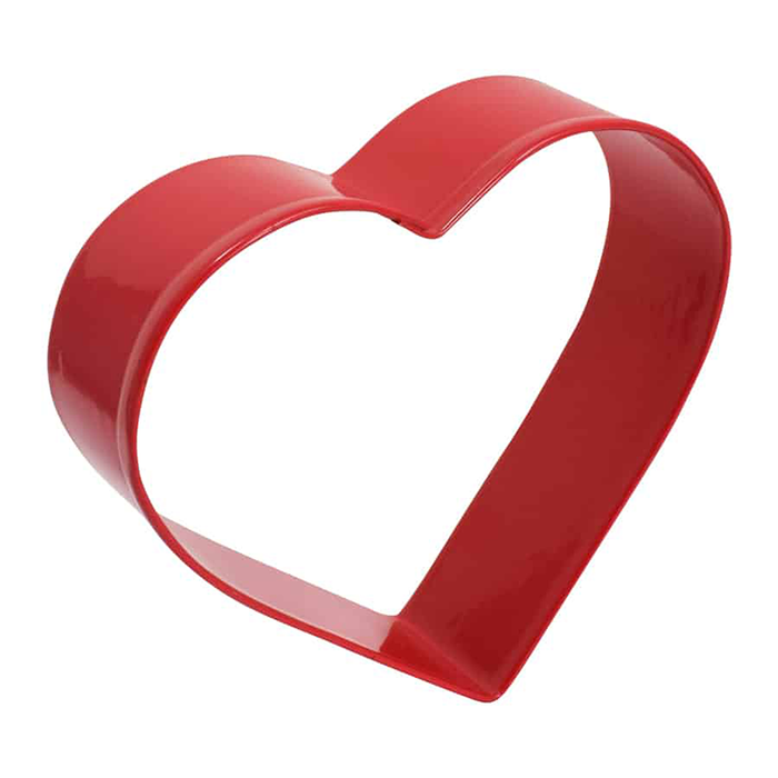 R & M Polyresin Coated Cookie Cutter- Red Heart