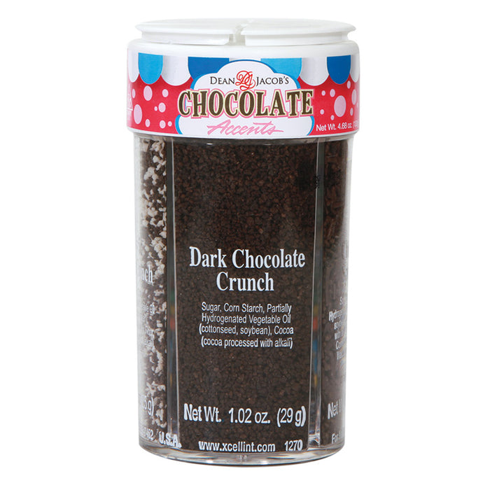 Xcell Chocolate Accent Crunch Sprinkles in 4 Compartment Bottle