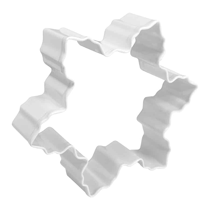 R & M Polyresin Coated Cookie Cutter- White Snowflake