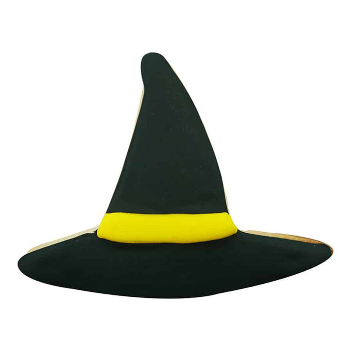 R & M Polyresin Coated Cookie Cutter- Black Witch Hat