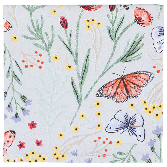Set of 4 Morning Meadow Printed Dinner Napkins