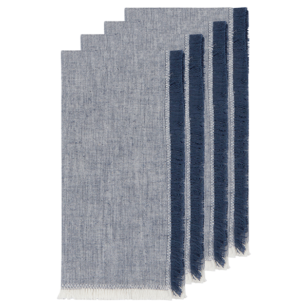 Now Designs Set of 4 Chambray Napkins