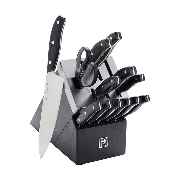 Henckels International Definition 14 Piece Black Self-Sharpening Knife Block Set