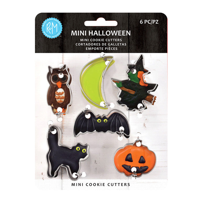 R & M Set of 6 Mini Halloween Cookie Cutters