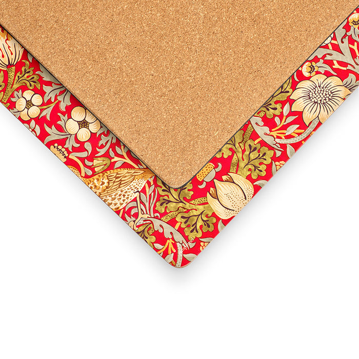 Pimpernel Set of 4 Strawberry Thief Red Placemats