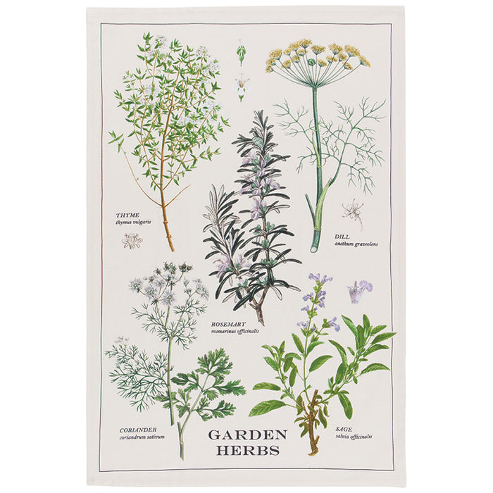Now Designs Garden Herbs Dishtowel