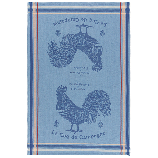 Hen (Cocotte) French Jacquard Cotton Dish Towel by Coucke - I Dream of  France