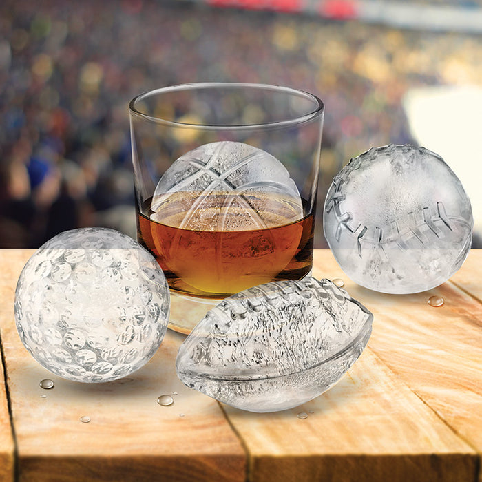 Basketball Football Ball Shape Ice Cube Mold Silicone Whisky Wine
