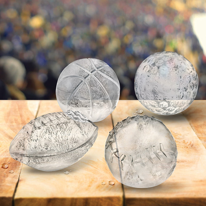 Tovolo Set of 4 Sports Balls Ice Molds