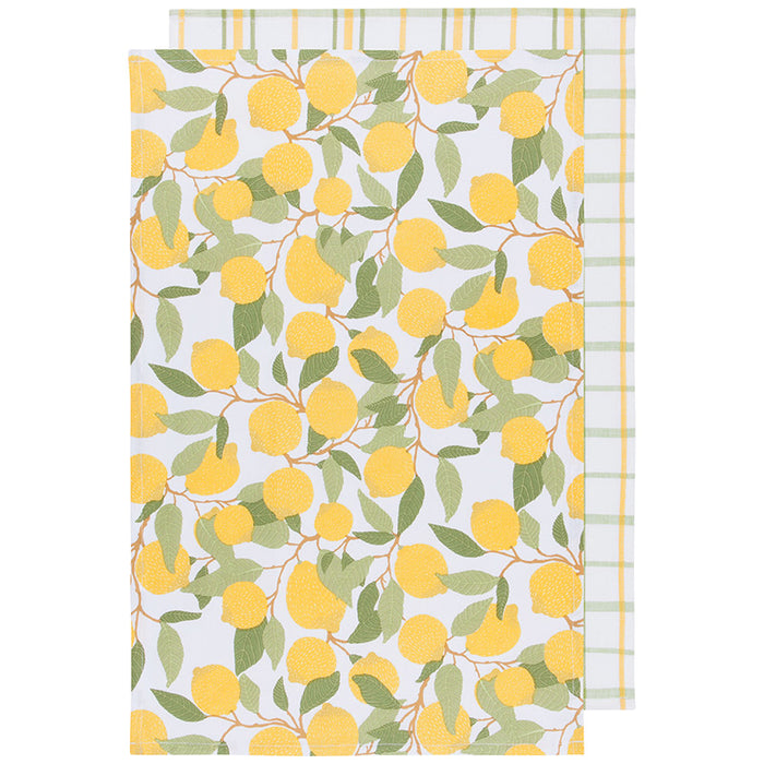 Now Designs Set of 2 Lemons Kitchen Towels