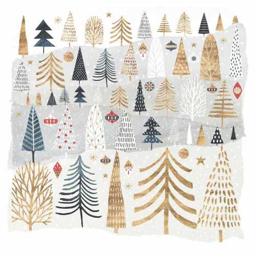 Mountain Forest Paper Beverage Napkins