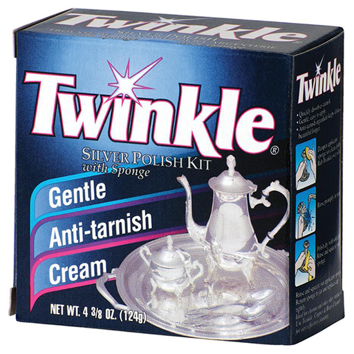 Twinkle Silver Polish Kit, Gentle Anti-Tarnish Cream 4.38 oz (Pack of 6) 