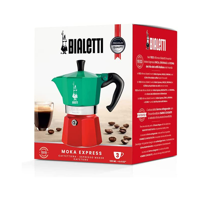 Cafetière Bialetti Moka Express Italia 6 cups (6 tasses) - Coffee Friend