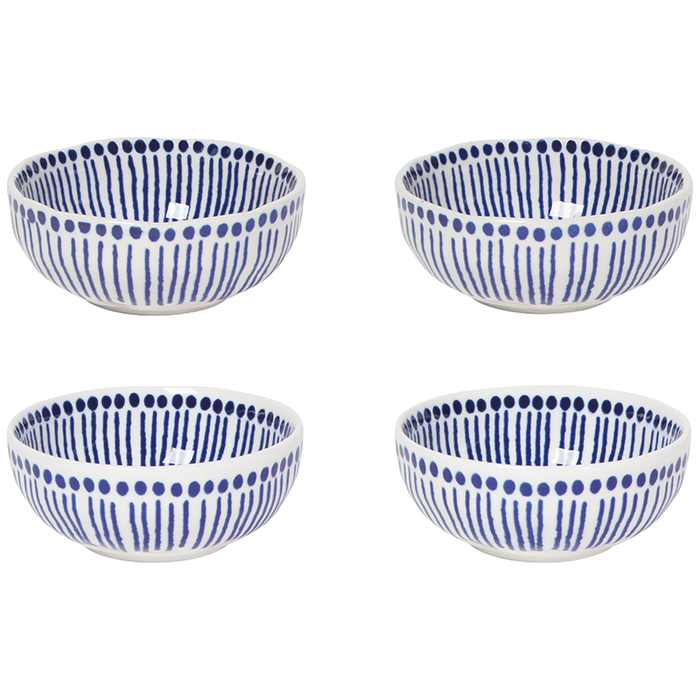 Now Designs Set of 4 Sprout Stamped Pinch Bowls